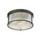 Z-Lite Carnaby Flush Mount, 4-Light, 18 In.W x 8.25 In.H, Matte Black/Clear Ribbed 7504FR18-MB - alternate 2